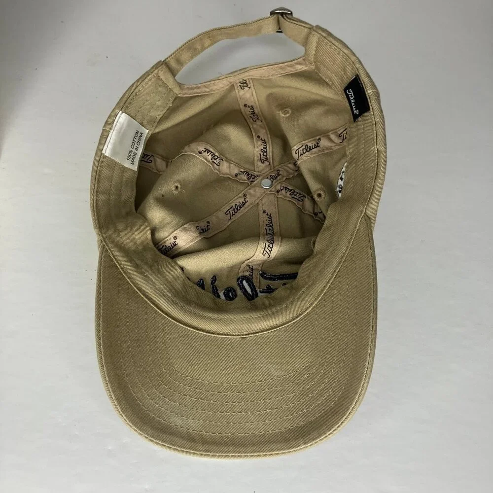 Titleist Hat Men's Adjustable Khaki Tan Golf Cap Troy Croshaw Memorial